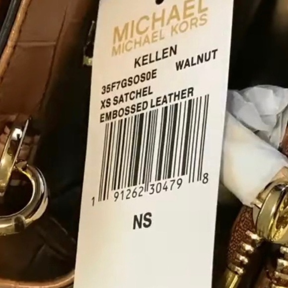 Michael Kors Kellen Satchel Croc Embossed Bag - Picture 9 of 11